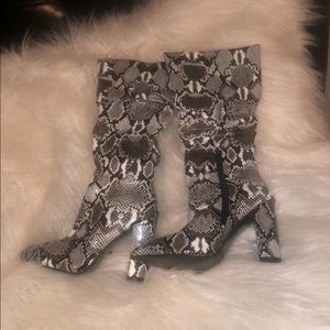 Snake skin boots